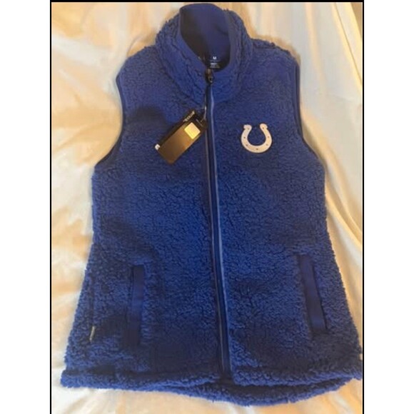 NFL Jackets & Blazers - Indianapolis COLTS official Embroidered Fleece Vest - women’s M- NFL